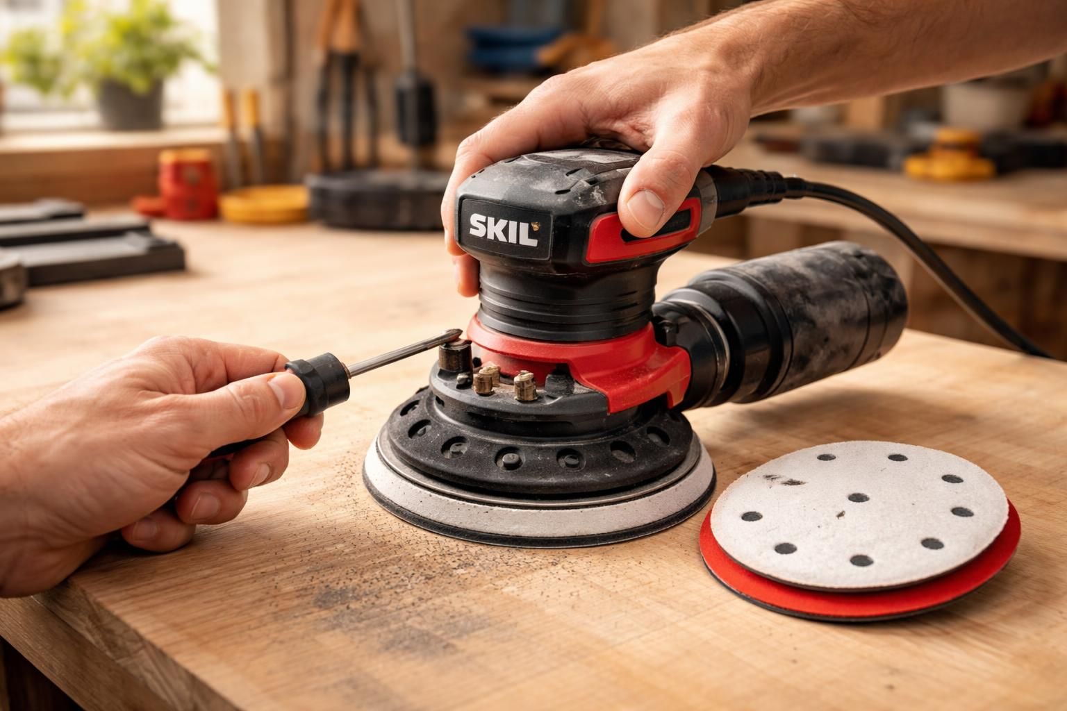 découvrez comment remplacer facilement le plateau de votre ponceuse excentrique skil grâce à notre guide d'entretien détaillé et étape par étape.