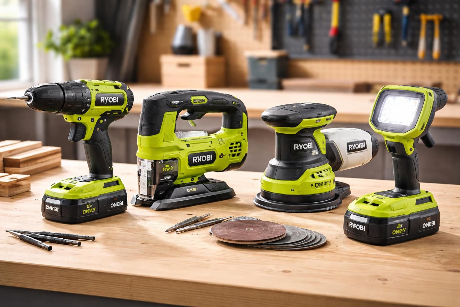 découvrez le kit 4 outils ryobi one+, le pack parfait pour bien démarrer votre équipement professionnel avec des outils performants et polyvalents.