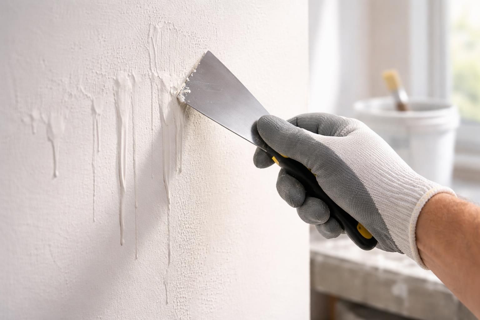 découvrez une astuce imparable pour rattraper facilement une coulure de peinture séchée lors de vos travaux de rénovation et obtenez une finition parfaite.