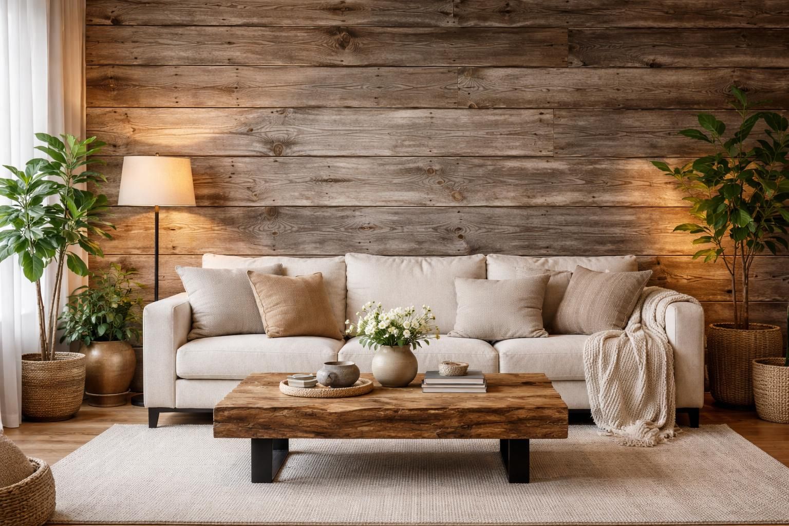 découvrez comment un mur en bois vieilli peut transformer votre salon en un espace chaleureux et élégant, avec des astuces simples pour ajouter du cachet facilement.