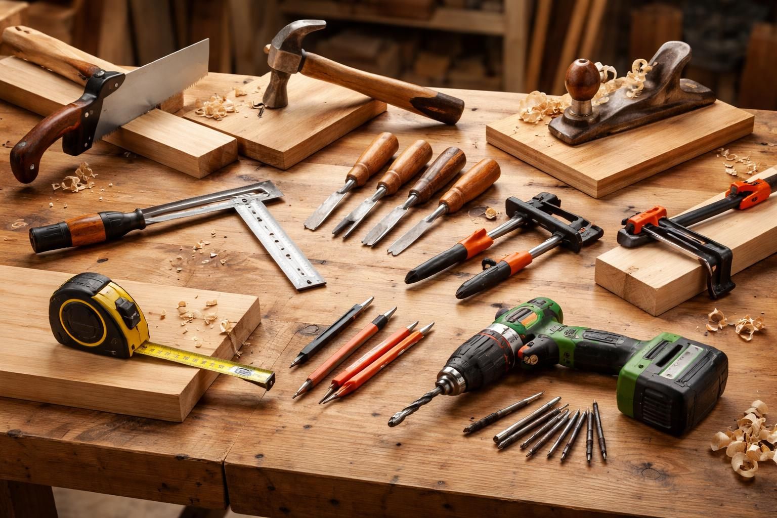 découvrez notre liste complète d'outils de menuisier avec leurs noms et usages pour maîtriser parfaitement votre travail du bois.