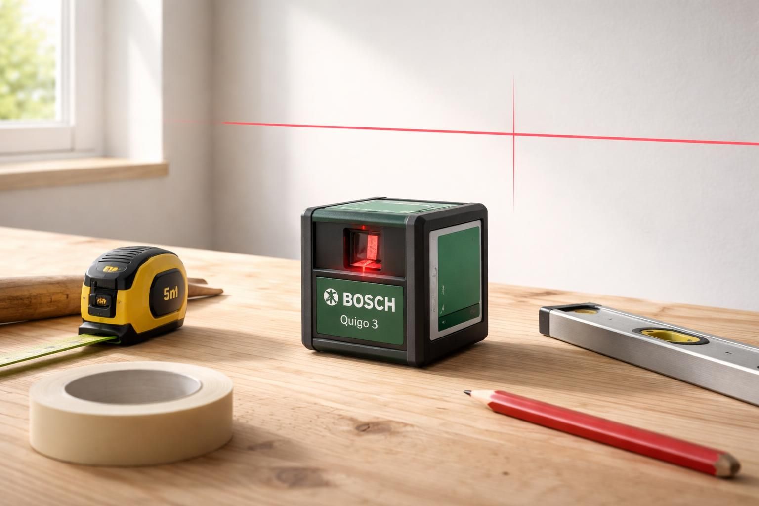 découvrez notre test complet du bosch quigo 3, le laser compact et précis incontournable pour des alignements parfaits lors de vos projets de bricolage et de décoration.