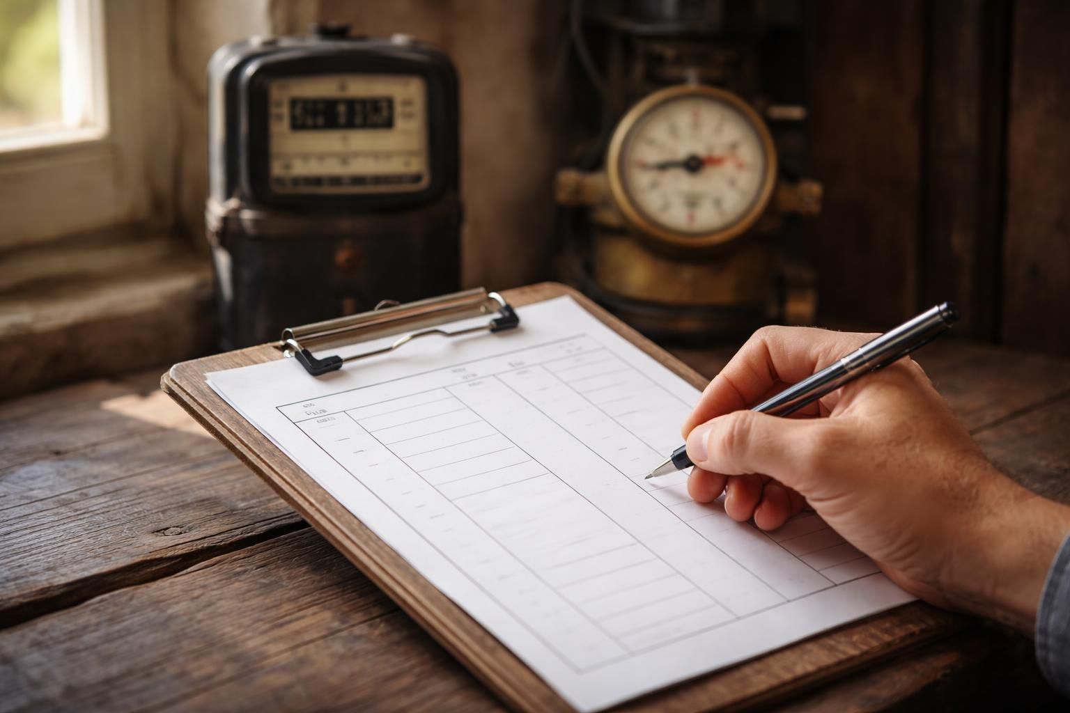 exemple de relevé de compteur pour la vente d'une maison ancienne, facilitant la transmission des informations de consommation aux nouveaux propriétaires.