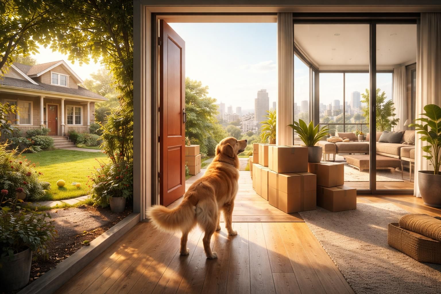 découvrez nos conseils pratiques pour réussir la transition de votre maison à un appartement tout en assurant le bien-être de votre chien.